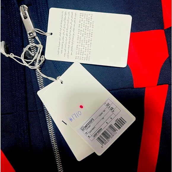 This is a navy blue Valentino designer brand zip up hoodie - Picture 3 of 4